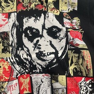 Supreme Black and Red Logo hoodie